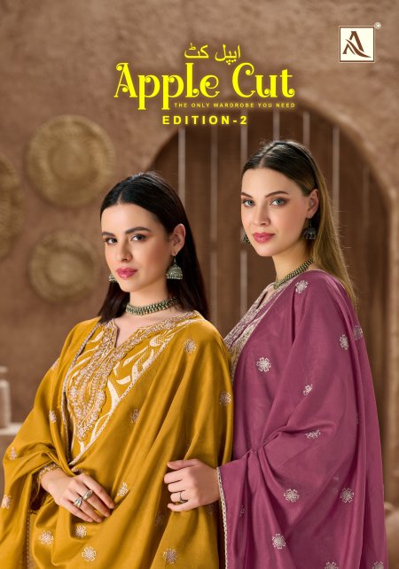 Apple Cut Edition 2 By Alok Suit Viscose Rayon Foil Printed Dress Material 
